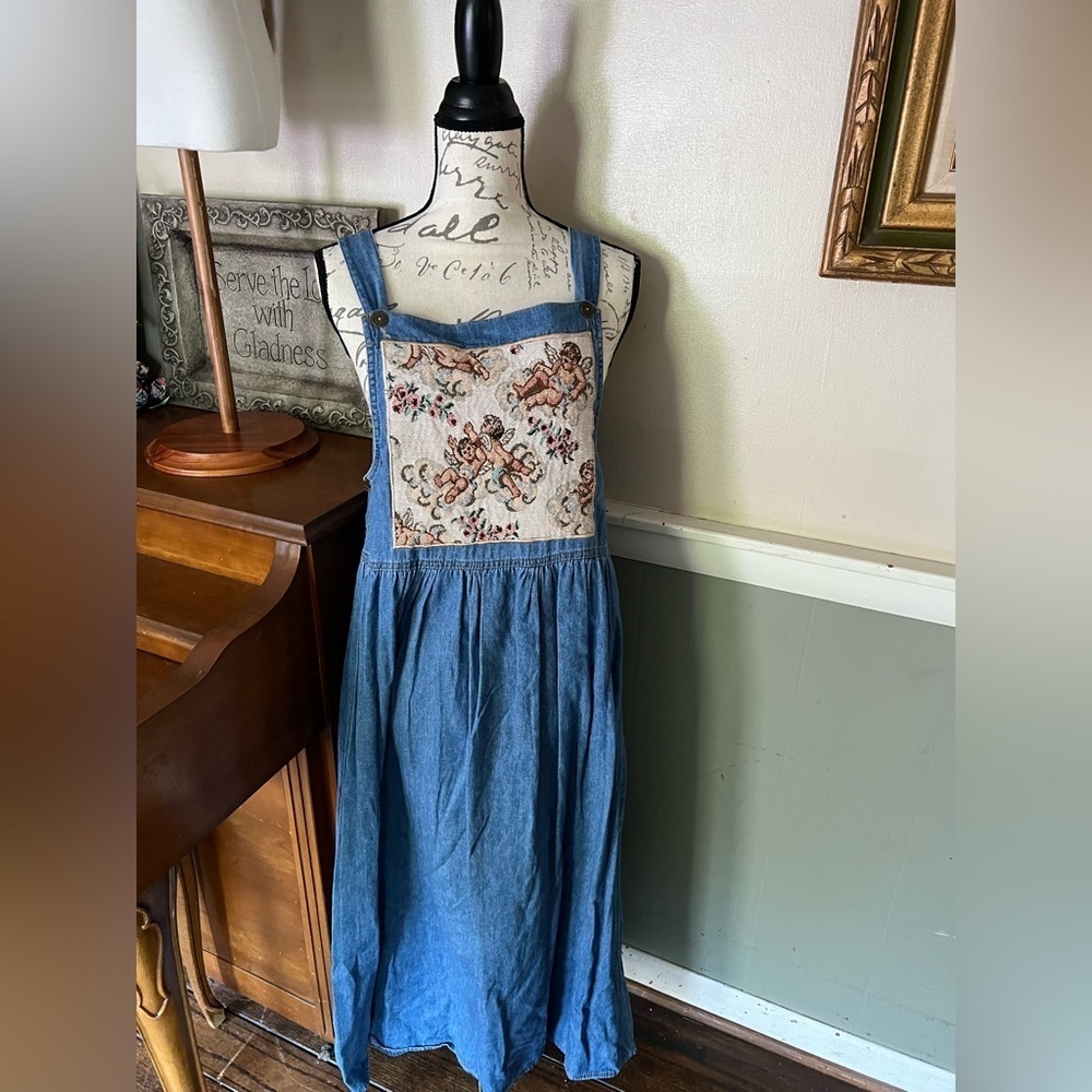 Rare Y2K 1970's Denim
Cherub Angel Design Italy Jumper
Cottagecore Dress